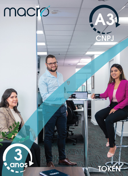 Certificado Digital E-CNPJ A3 – 3 anos – Token